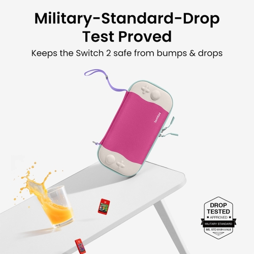 Tomtoc Gaming для Nintendo Switch 2 чехол FancyCase-G05 Slim Case Peach