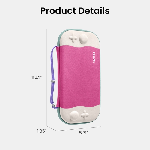 Tomtoc Gaming для Nintendo Switch 2 чехол FancyCase-G05 Slim Case Peach