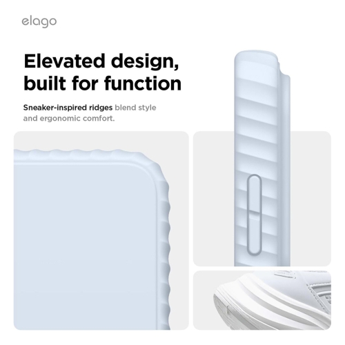 Elago для Galaxy S26 Ultra чехол Magnetic Ridge Silicone Light Blue (MagSafe)