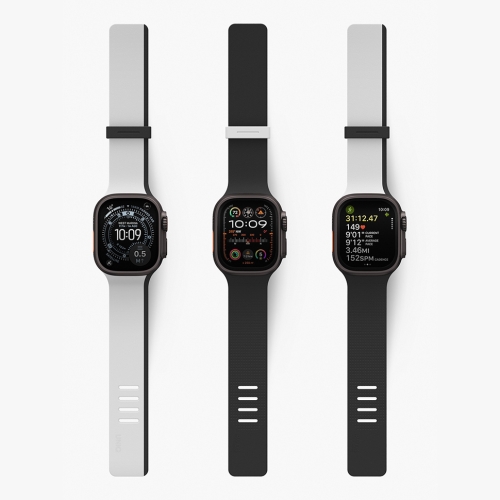 Uniq для Apple Watch 49/46/45/44 mm ремешок Revix IV reversible Magnetic Mist Grey/Black
