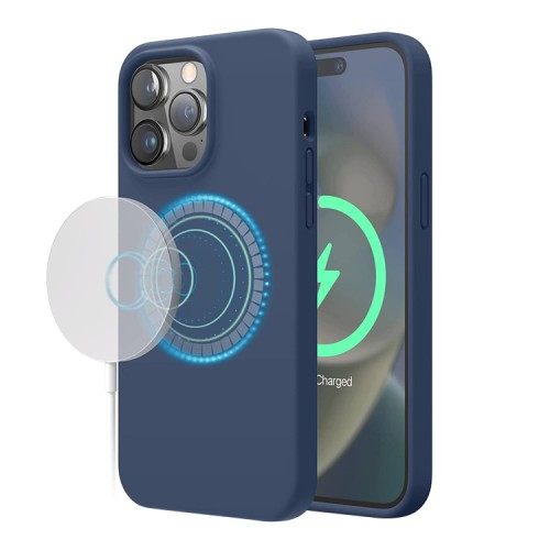 Чехол Elago MagSafe Soft Silicone для iPhone 14 Pro, синий