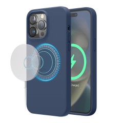 Чехол Elago MagSafe Soft Silicone для iPhone 14 Pro, синий
