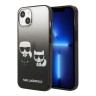 Чехол Lagerfeld Karl & Choupette Hard Gradient для iPhone 13, черная рамка