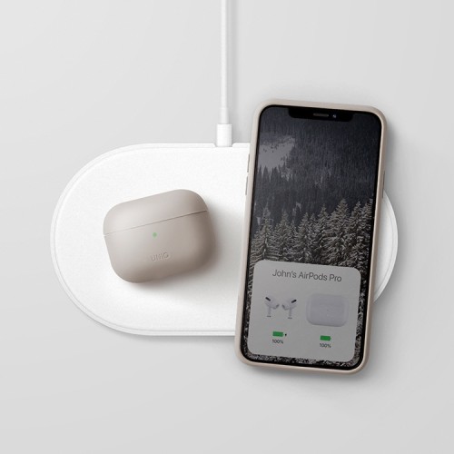 Чехол Uniq LINO Liquid silicone для AirPods Pro 2, бежевый