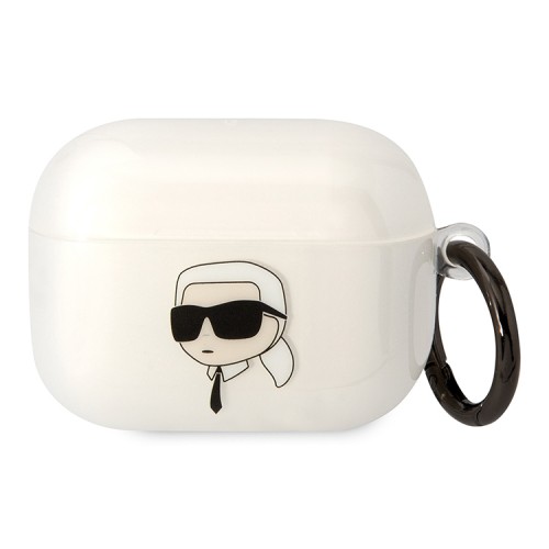 Чехол Lagerfeld TPU with ring NFT Karl для Airpods Pro, прозрачный