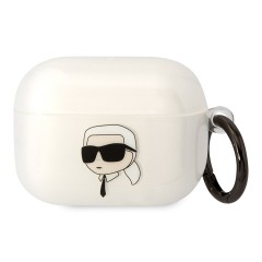 Чехол Lagerfeld TPU with ring NFT Karl для Airpods Pro, прозрачный