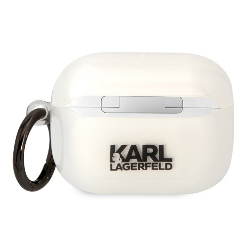 Чехол Lagerfeld TPU with ring NFT Karl для Airpods Pro, прозрачный