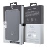 Кожаный чехол Mercedes Leather Urban Booktype для iPhone 14 Pro, черный