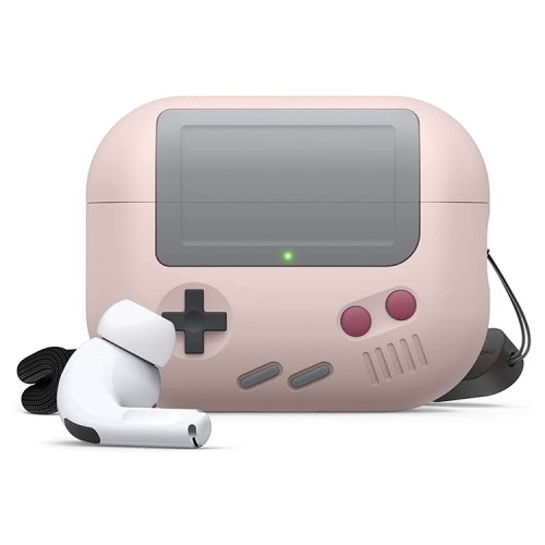 Чехол Elago Unique AW5 Game console with Round strap для AirPods Pro 2, розовый