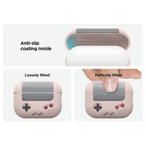Чехол Elago Unique AW5 Game console with Round strap для AirPods Pro 2, розовый