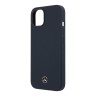 Чехол Mercedes Liquid Silicone Hard для iPhone 14 Plus, синий