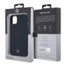 Чехол Mercedes Liquid Silicone Hard для iPhone 14 Plus, синий