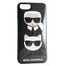 Чехол Karl Lagerfeld Karl and Choupette Hard TPU для iPhone 7/8/SE 2020, черный
