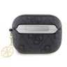 Чехол Guess PU leather 4G with metal logo and Charm для Airpods Pro, черный