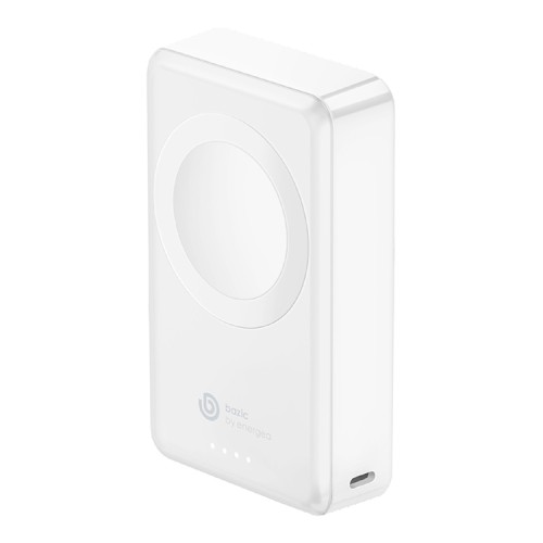 EnergEA АКБ Bazic GoPower MINI, 4000 USB-C 10W +Apple Watch 3W wireless charger White