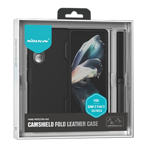 Nillkin для Samsung Galaxy Z Fold 5 5G чехол CamShield Fold PU Leather (Bracket) Black