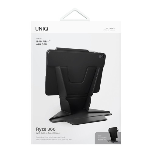 Uniq для iPad Air 11 (2024/25) чехол Ryze 360 Light Black