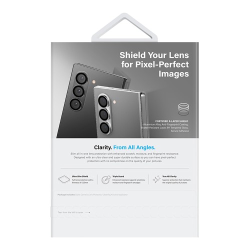 Uniq стекло для Galaxy Z Fold 6 OPTIX Camera Lens protector Aluminium Silver