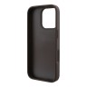 Guess для iPhone 16 Pro Max чехол со шнурком Crossbody PU кожа 4G Triangle Diamond logo Brown