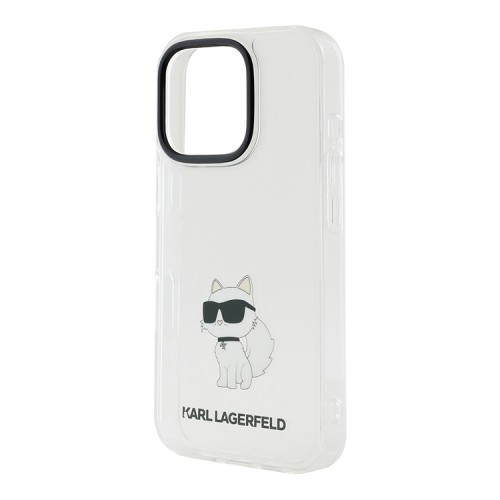 Karl Lagerfeld для iPhone 16 Pro Max чехол PC/TPU NFT Choupette body прозрачный