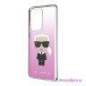 Чехол Karl Lagerfeld Iconic Karl Hard Gradient для Galaxy S20 Ultra, розовый