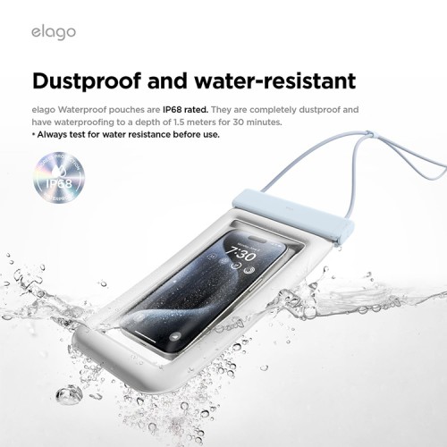 Elago для смартфонов чехол водонепроницаемый Waterproof Phone Pouch Light Blue