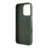 Guess для iPhone 16 Pro чехол Liquid silicone Gold metal logo & Camera frame Hard Khaki