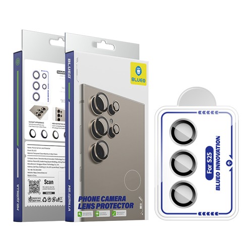 BlueO стекло для Galaxy S25, Camera lens Armor metal 3 шт. Silver