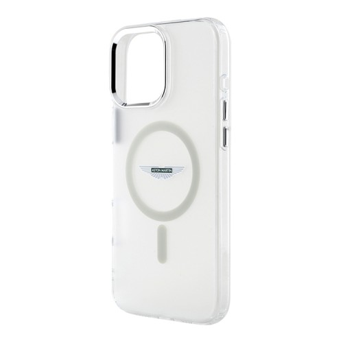 Aston Martin для iPhone 16 Pro чехол PC/TPU Frosted Effect Metal Cam Hard Transparent (MagSafe)
