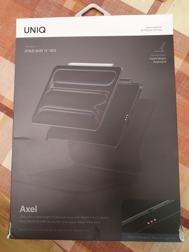 (Уценка) Uniq для iPad Air 11"(2024)/Air 10.9"(20/22)/Pro 11"(21/22) магнитный чехол-накладка AXEL Sanp-easy Magnetic