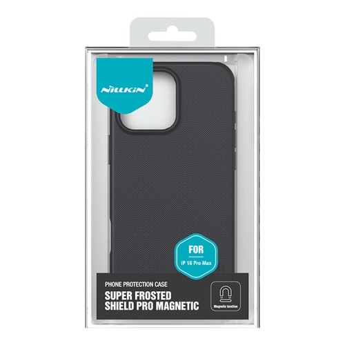 Nillkin для iPhone 16 Pro Max чехол Frosted Shield Pro Magnetic Black