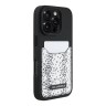 Karl Lagerfeld для iPhone 16 Pro Max чехол Cardslot PU Grained leather Leopard pocket Hard Black