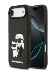 Karl Lagerfeld для iPhone Air чехол 3D Rubber NFT Karl &amp; Choupette Hard Black