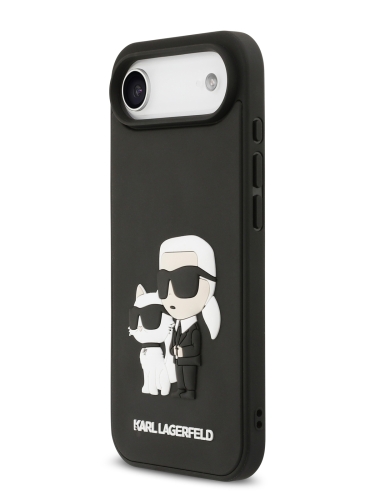 Karl Lagerfeld для iPhone Air чехол 3D Rubber NFT Karl & Choupette Hard Black