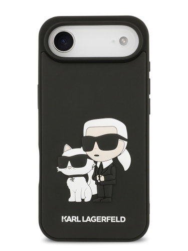Karl Lagerfeld для iPhone Air чехол 3D Rubber NFT Karl & Choupette Hard Black