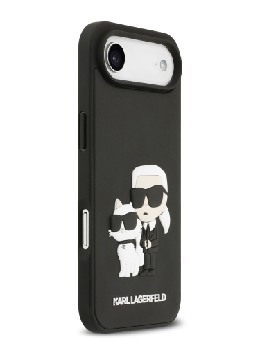 Karl Lagerfeld для iPhone Air чехол 3D Rubber NFT Karl & Choupette Hard Black