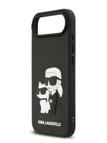 Karl Lagerfeld для iPhone Air чехол 3D Rubber NFT Karl & Choupette Hard Black
