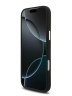 Karl Lagerfeld для iPhone 17 Pro чехол Liquid Silicone Initials Metal Logo & Camera Hard Black