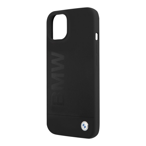 Чехол BMW Signature Liquid Silicone Laser logo для iPhone 13, черный