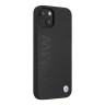 Чехол BMW Signature Liquid Silicone Laser logo для iPhone 13, черный