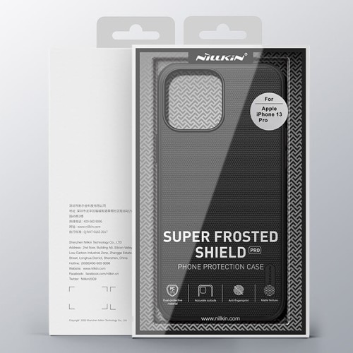 Чехол Nillkin Frosted Shield Pro Magnetic для iPhone 13 Pro, черный (magsafe)