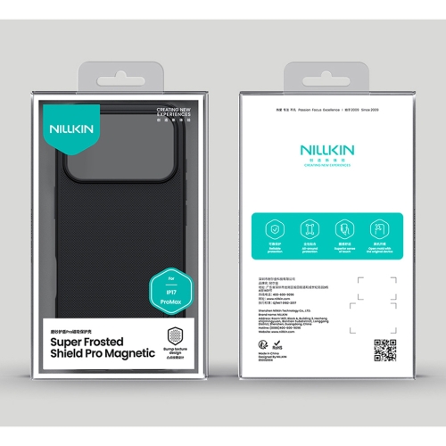 Nillkin для iPhone 17 Pro Max чехол Super Frosted Shield Pro Magnetic Black