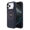 Red Bull для iPhone 17 Pro чехол Liquid Silicone with Ring Hard Navy/Red (MagSafe)