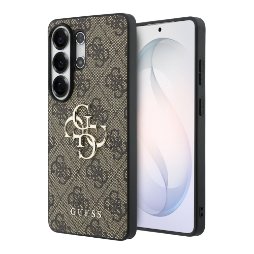 Guess для Galaxy S26 Ultra чехол PU 4G Big metal logo Hard Brown