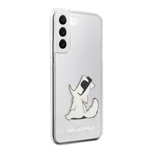 Чехол Karl Lagerfeld Choupette Fun Hard для Galaxy S22, прозрачный