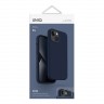 Силиконовый чехол Uniq LINO для iPhone 14, синий