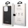 Чехол Lagerfeld 3D Rubber Monogram w Metal logo Hard для iPhone 14 Pro Max, черный
