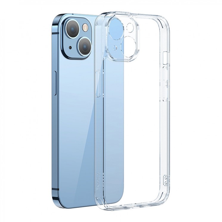 Чехол Baseus SuperCeramic Glass case +Tempered glass для iPhone 14, прозрачный