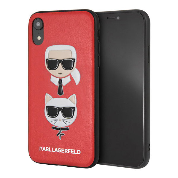 Чехол Karl Lagerfeld Karl and Choupette Hard для iPhone XR, красный