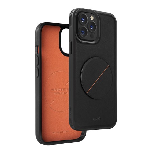 Чехол подставка Uniq NOVO with magnetic grip для iPhone 14 Pro Max, черный